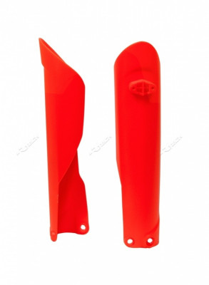 Protections de fourche orange fluo Racetech | Motocross KTM