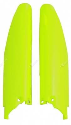 Protections de fourche RACETECH - jaune fluo