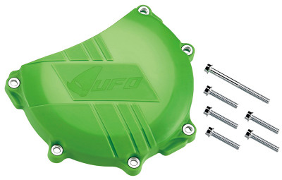 Protège carter embrayage marque UFO vert Kawasaki KX450F
