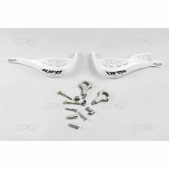 Protège mains Supermotard Jumpy Ø22mm blanc avec renfort alu Ufo