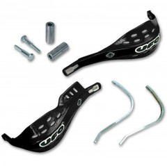 Protège mains Supermotard Jumpy Ø28mm noir avec renfort Alu Ufo