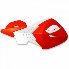 Protège-mains Escalade rouge/blanc avec kit de montage Ufo