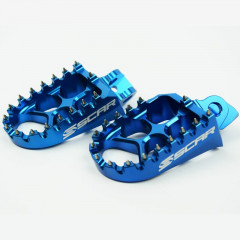 Repose-pieds Evo bleu Scar | KAWASAKI KX 65, KAWASAKI KX 80, KAWASAKI KX 85