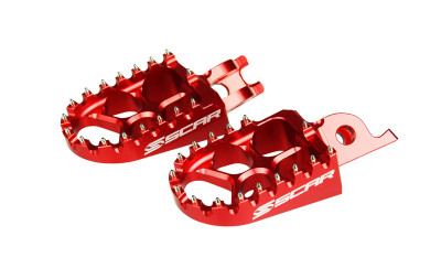 Repose-pieds Evo rouge Scar | Moto, Motocross HONDA, KAWASAKI