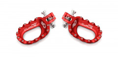 Repose-pieds Curve aluminium rouge S3 | BETA, GAS GAS, MONTESA, SCORPA, SHERCO HRD