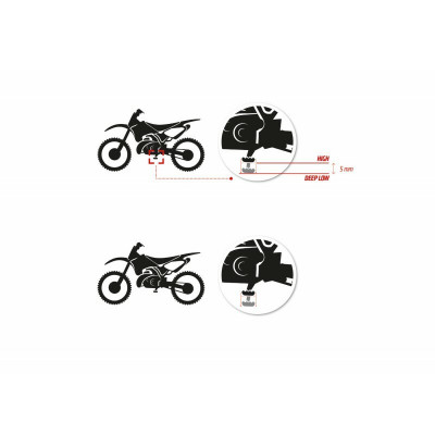 Repose-pieds Curve High noir S3 | Motocross, Moto KTM, GAS GAS, HUSQVARNA