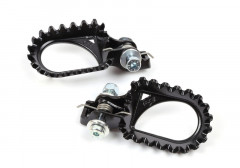 Repose-pieds Hard Rock position arrière +10mm acier noir S3 | Moto, Trial, Motocross