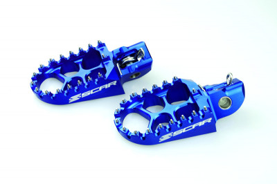 Repose-pieds Evo bleu Scar | Motocross, Moto KTM, GAS GAS, HUSQVARNA