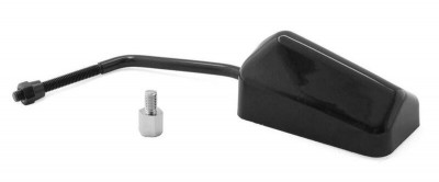 Rétroviseur réversible rectangle F1 noir mat M8 Vparts