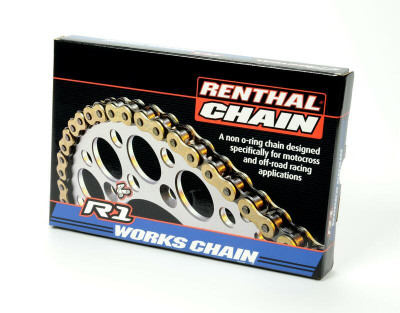 Chaîne 420R1 Works 130 maillons Renthal | TC 65, KX 65, KX 85, SX 65, YZ 65