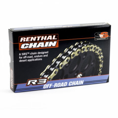 Chaîne 520R33 SRS Ring couleur or/noir 114 maillons Renthal | HONDA, KAWASAKI, KTM, HUSQVARNA