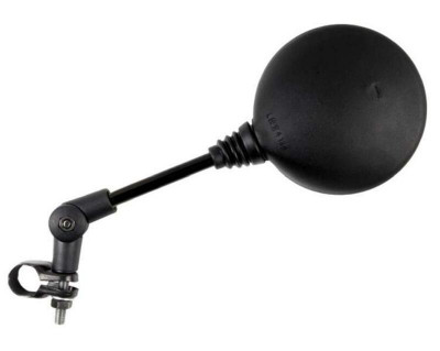 Rétroviseur repliable universel M8/125 avec fixation collier noir Vparts | BETA