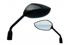 Rétroviseurs Ovale Noir M10X125 Universel Vparts