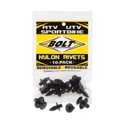 Rivets plastiques M7 mix Bolt par 10
