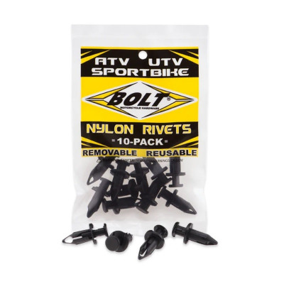 Rivets plastiques M8 Bolt par 10