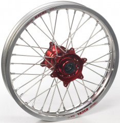 Roue avant Haan Wheels 21X1, 60 36 trous JANTE alu MOYEU rouge