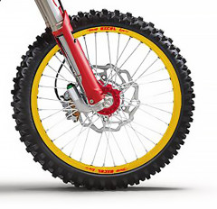 Roue avant Haan Wheels 21X1, 60 36 trous JANTE OR MOYEU rouge