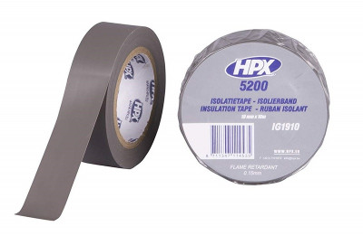 Ruban adhésif isolant HPX couleur gris 19mm x 10m