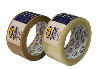 Ruban d'emballage HPX couleur transparent 50mm x 66m