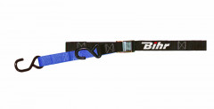 Sangles à boucle bicolore marque Bihr couleur noir/bleu
