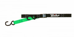 Sangles à boucle bicolore marque Bihr couleur noir/vert