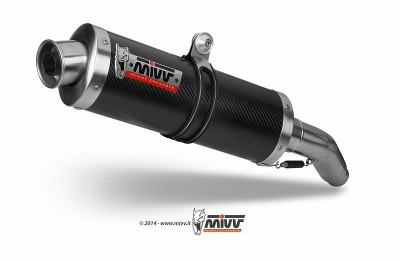 Silencieux Double Oval Classic Carbone Mivv | SUZUKI V-STROM DL 1000