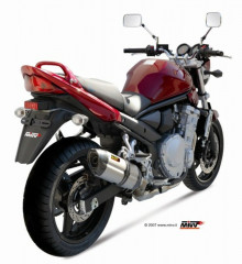 Silencieux Suono inox casquette carbone Mivv | SUZUKI BANDIT GSF 650, SUZUKI GSX F 650