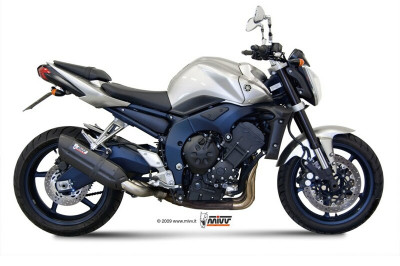 Silencieux Suono inox brossé noir casquette carbone Mivv | YAMAHA FAZER FZ1 1000, YAMAHA FZ1 1000