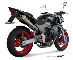 Silencieux X-Cone inox brossé Mivv | HONDA HORNET F 600