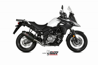 Silencieux Oval Carbone casquette carbone Mivv | SUZUKI V-STROM DL 650