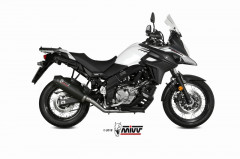 Silencieux Oval Carbone casquette carbone Mivv | SUZUKI V-STROM DL 650