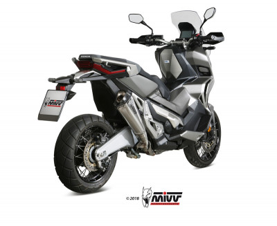 Silencieux Delta Race inox casquette carbone Mivv | HONDA X-ADV DCT ABS (RC95) 750