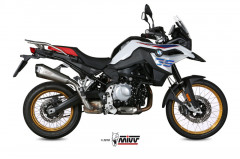 Silencieux Delta Race inox casquette carbone Mivv | BMW F GS 700, BMW F GS 750, BMW R GS 850