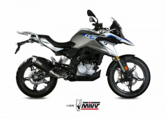 Silencieux Delta Race Steel noir casquette carbone Mivv | BMW G GS 310, BMW G R 310