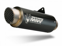 Silencieux GP Pro Steel noir avec casquette inox Mivv | DUCATI MONSTER 821
