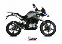 Silencieux GP Pro Steel noir avec casquette inox Mivv | BMW G GS 310, BMW G R 310