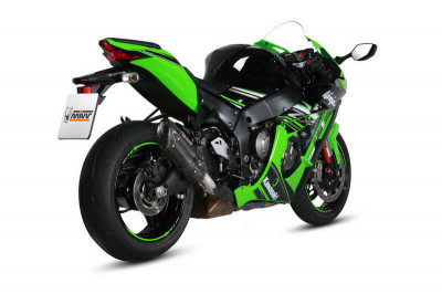 Silencieux Suono inox brossé noir Mivv | Moto KAWASAKI