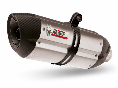 Silencieux Suono inox avec casquette carbone MIVV | HONDA CB F 500