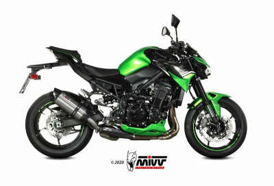 Silencieux Suono inox casquette carbone Mivv | KAWASAKI Z 900