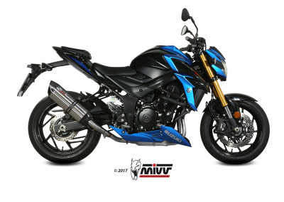Silencieux Suono inox casquette carbone MIVV | Moto SUZUKI