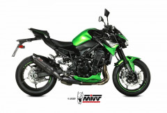 Silencieux Suono Steel noir casquette carbone Mivv | KAWASAKI Z 900