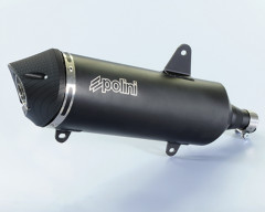 Silencieux Aluminium noir POLINI | PEUGEOT METROPOLIS 400