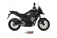 Silencieux MIVV Suono Steel Black/casquette carbone Honda CB500X