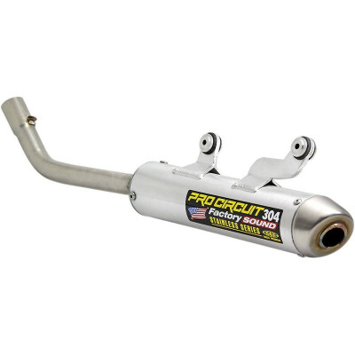 Silencieux 304 alu brossé casquette inox Pro circuit | Motocross KTM, HUSQVARNA