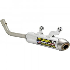 Silencieux 304 alu brossé casquette inox Pro circuit | Motocross KTM, HUSQVARNA