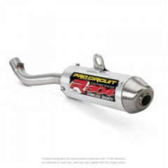 Silencieux R-304 alu brossé casquette inox Pro circuit | HUSQVARNA TC 125, KTM SX 125, KTM SX 150