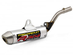 Silencieux R-304 alu brossé casquette inox Pro circuit | KAWASAKI KX 85
