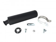 Silencieux acier noir Tecnium | Mécaboite APRILIA, DERBI, GILERA