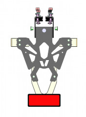 Support de plaque marque V PARTS noir Kawasaki Z125