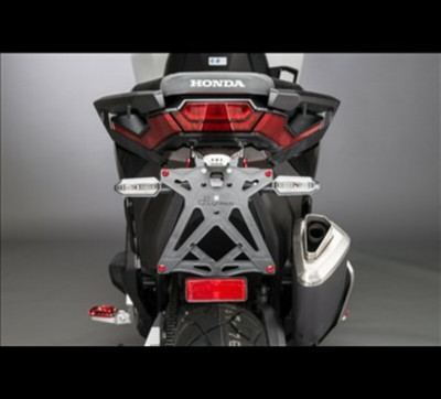 Support de plaque réglable marque LIGHTECH noir Honda X-Adv